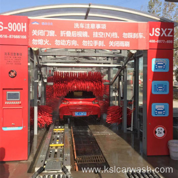 Commercial gas station continuous car washing machine